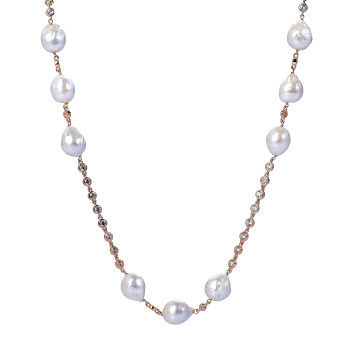 Orphelia® Damen Sterling Silber Halsband - Rosé ZK-7462