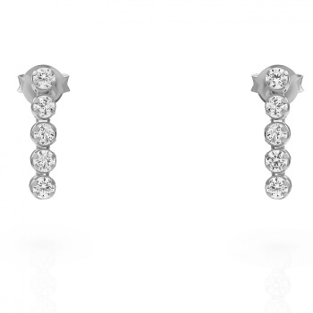 Orphelia® 'Bling' Femmes Argent Boucle d'oreille - Argent ZO-7547