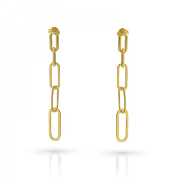 Orphelia® 'Eve' Women's Sterling Silver Drop Earrings - Gold ZO-7550/G