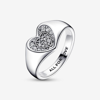 Pandora® 'Radiant heart' Dames Zilver 925 925 Ring (sieraad) - Zilverkleurig 192491C01