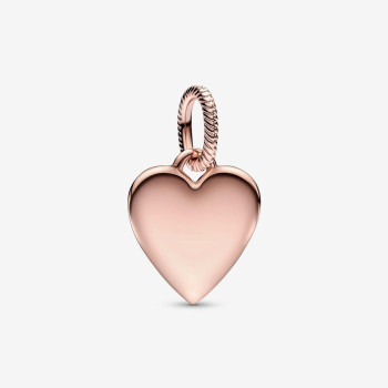 Pandora® 'Engravable heart tag' Dames Verguld Metaal Hanger - Rosegold 388914C00