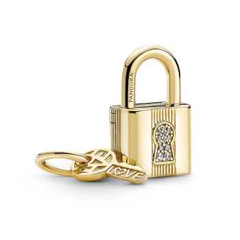 Pandora® 'Padlock' Femmes Métal plaqué Charm - Or 760088C01