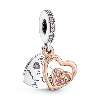 Pandora® 'Family & friends' Dames Zilver 925 925 Bedel - Zilver/Rosé 781020C01