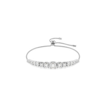 Swarovski® 'Matrix Tennis' Women's Base Metal Bracelet - Silver 5690677