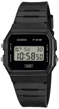 Casio® Digitaal 'Casio collection' Unisex Horloge F-91WB-1AEF