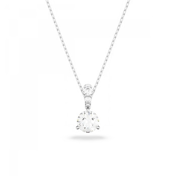 Swarovski® 'Solitaire' Femmes Métall Pendentif - Argent 5472635