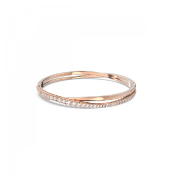 Swarovski® 'Twist' Damen Verchromtem Metall Armbänd - Rosé 5620552