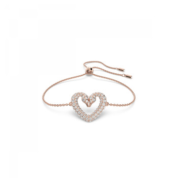 Swarovski® 'Una' Dames Verguld Metaal Armband (sieraad) - Rosékleurig 5628658