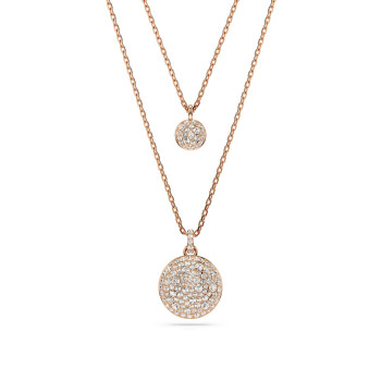 Swarovski® 'Meteora' Femmes Métal plaqué Collier - Rosé 5683449