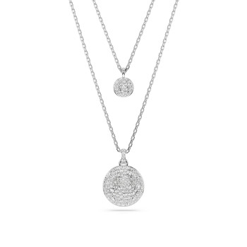 Swarovski® 'Meteora' Femmes Métall Collier - Argent 5684244