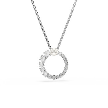 Swarovski® 'Matrix' Femmes Métall Collier - Argent 5688751