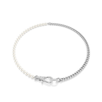 Swarovski® 'Dextera' Femmes Métall Collier - Argent 5689634