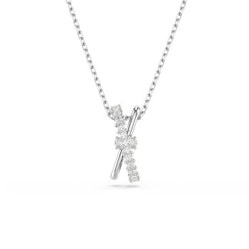 Swarovski® 'Hyperbola' Femmes Métall Collier - Argent 5689723