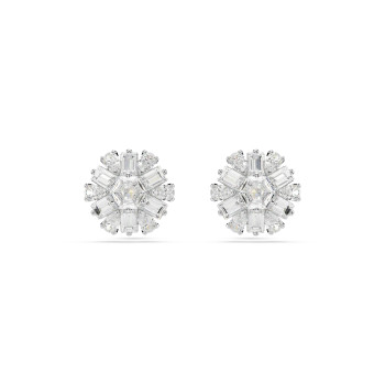 Swarovski® 'Idyllia' Femmes Métall Puce d'oreille - Argent 5691483