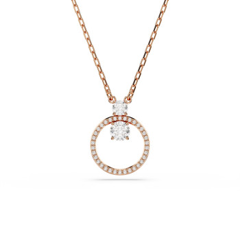 Swarovski® 'Dextera' Femmes Métal plaqué Collier - Rosé 5692266