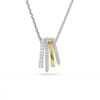 Swarovski® 'Hyperbola' Femmes Métall Collier - argent/or 5696626