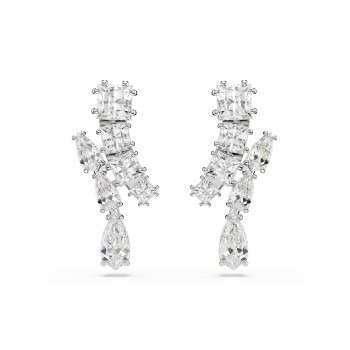 Swarovski® 'Matrix' Femmes Métall Boucle d'oreille - Argent 5700418