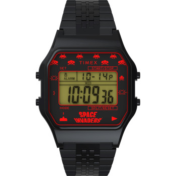 Timex® Digitaal 'T80 x space invaders' Heren Horloge TW2V30200