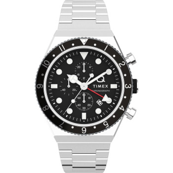 Timex® Chronographe 'Q Gmt Chrono' Hommes Montre TW2V69800