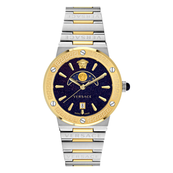 Versace® Analogique 'Greca Logo Moonphase' Femmes Montre VE7G00223