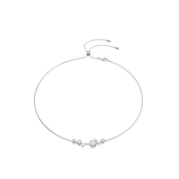 Swarovski® 'Constella Bars' Women's Base Metal Necklace - Silver 5705626