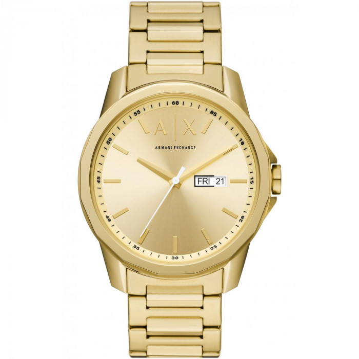 Armani exchange discount gold watch men