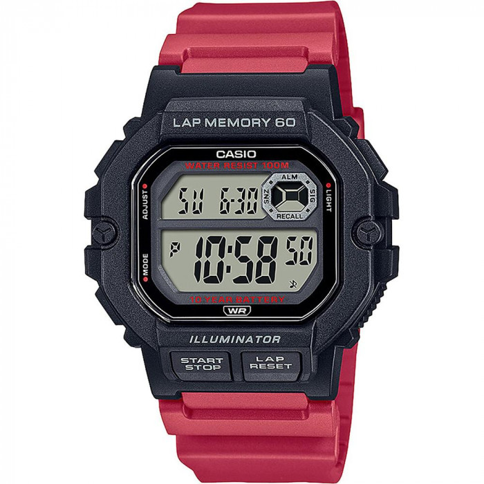 | Digital Casio® Men\'s Watch WS-1400H-4AVEF $55 \'Collection\'