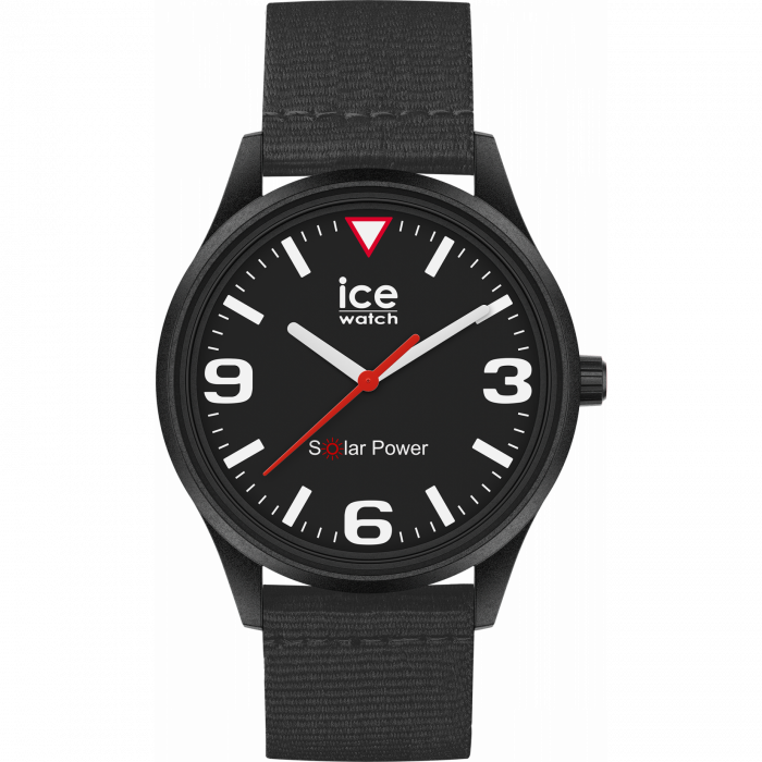 020058 - $80.9 Watch® Black Watch (Medium) Ice \'Ice | Tide\' Unisex\'s Analogue Power Solar