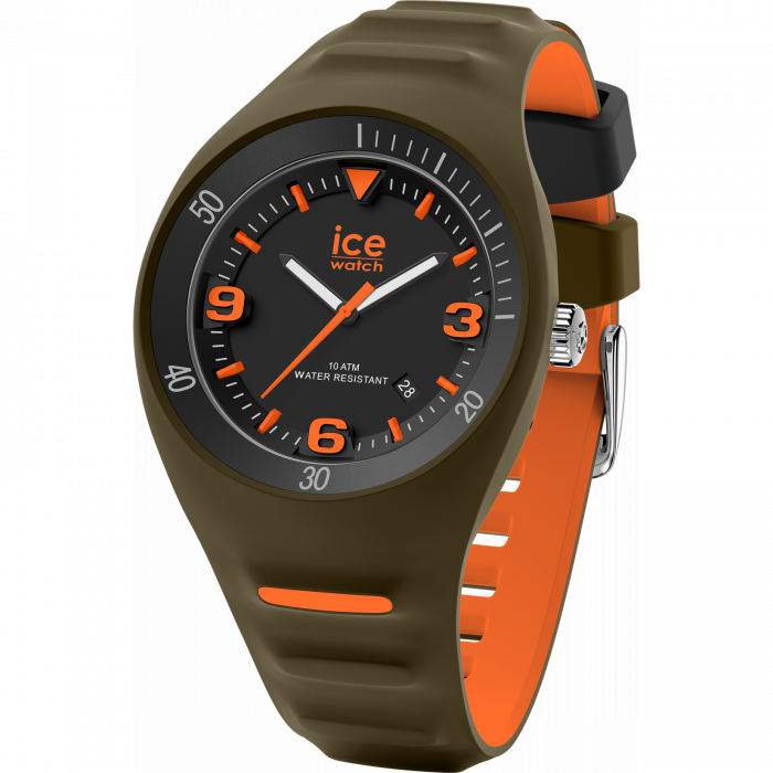 Ice Watch® Analogue \'P. Leclercq - Khaki Orange\' Men\'s Watch 020886 | $119 | Quarzuhren