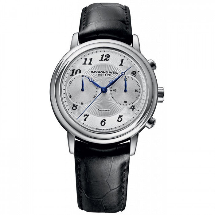 Raymond Weil Men's Toccata Black Leather Strap 5425- Watch