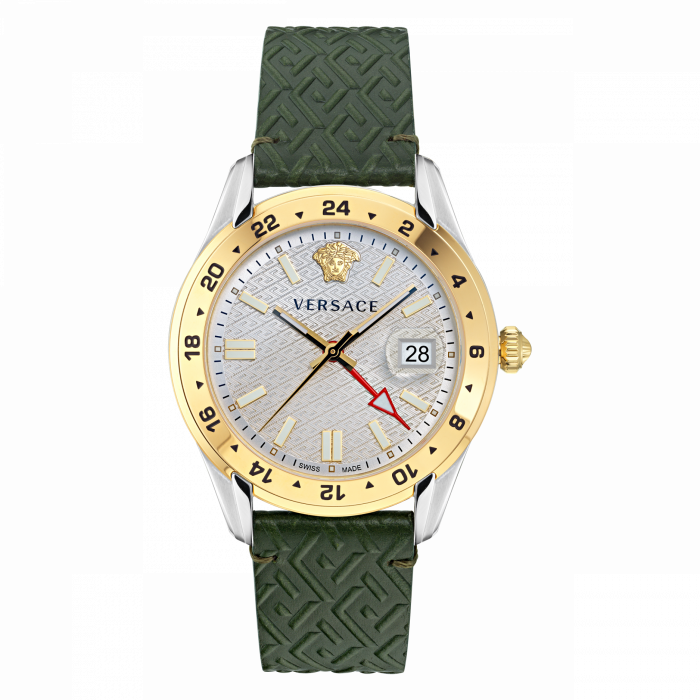 Versace® Analogue \'Greca Time Gmt\' Men\'s Watch VE7C00223 | $699.9