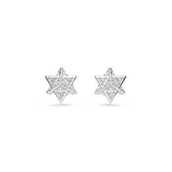 Swarovski® 'Dextera' Women's Base Metal Stud Earrings - Silver 5700322