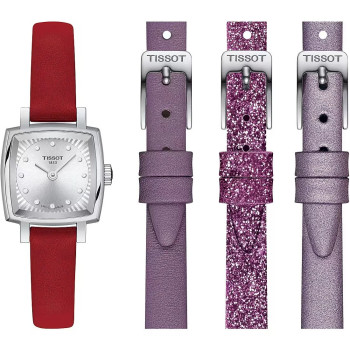 Tissot® Analogue 'Lovely Square Valentines' Women's Watch T0581091603600