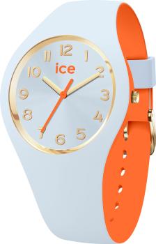 Ice Watch® Analogue 'Ice Duo Chic - Light Blue Orange' Women's Watch (Small) 023278