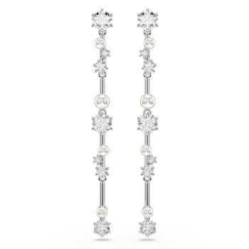 Swarovski® 'Constella Bars' Women's Base Metal Drop Earrings - Silver 5705614