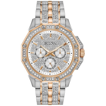 Bulova® Multi Dial 'Crystal Octava' Men's Watch 98C133