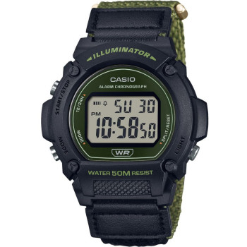 Casio® Digitaal 'Casio collection' Heren Horloge W-219HB-3AVEF