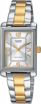 Casio® Analoog 'Casio collection' Dames Horloge LTP-1234PSG-7AEG