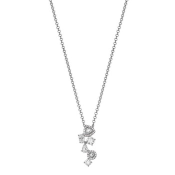 Esprit® 'Shiny Stones' Women's Sterling Silver Chain with Pendant - Silver ESNL92900A420