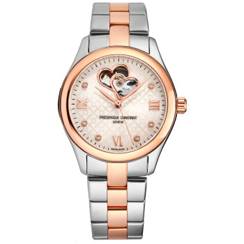 Frederique Constant® Analogue 'Double Heartbeat' Women's Watch FC-310LGDHB3B2B