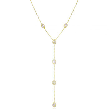 Gena.paris® 'Gabriella' Women's Sterling Silver Necklace - Gold GC1580-Y