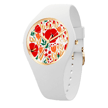 Ice Watch® Analogue 'Ice Flower - Poppy Fields' Women's Watch (Small) 020512