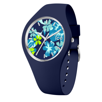 Ice Watch® Analogue 'Ice Flower - Midnight Lime' Women's Watch (Medium) 021741