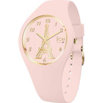 Ice Watch® Analogue 'Ice Cocorico - Eiffel Tower - Soft Pink' Women's Watch 023246