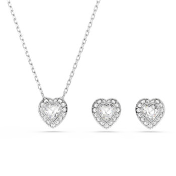 Swarovski® 'Ss25 capsule' Dames Metaal Set: Ketting + Oorbellen - Zilverkleurig 5720849