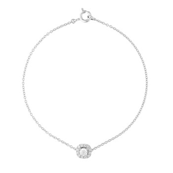 Orphelia® 'Gilda' Women's Whitegold 18C Bracelet - White AD-1028