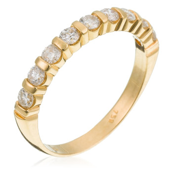 Orphelia® Women's Yellow gold 18C Ring - Gold RD-3005