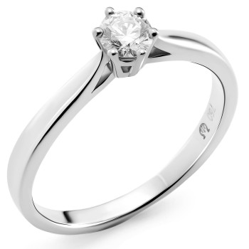 Orphelia® Women's Whitegold 18C Ring - Silver RD-3920/1