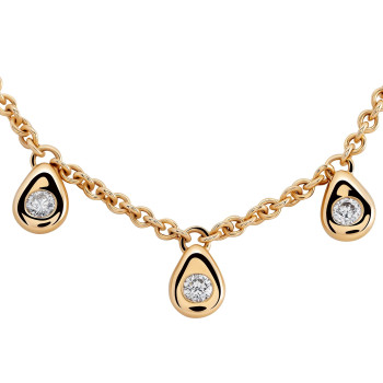 Orphelia® 'Arina' Women's Yellow gold 18C Necklace - Gold TR-006