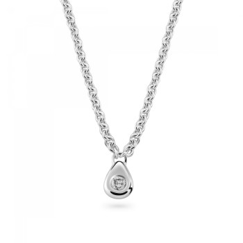 Orphelia® 'Arina' Women's Whitegold 18C Necklace - Silver TR-018/1